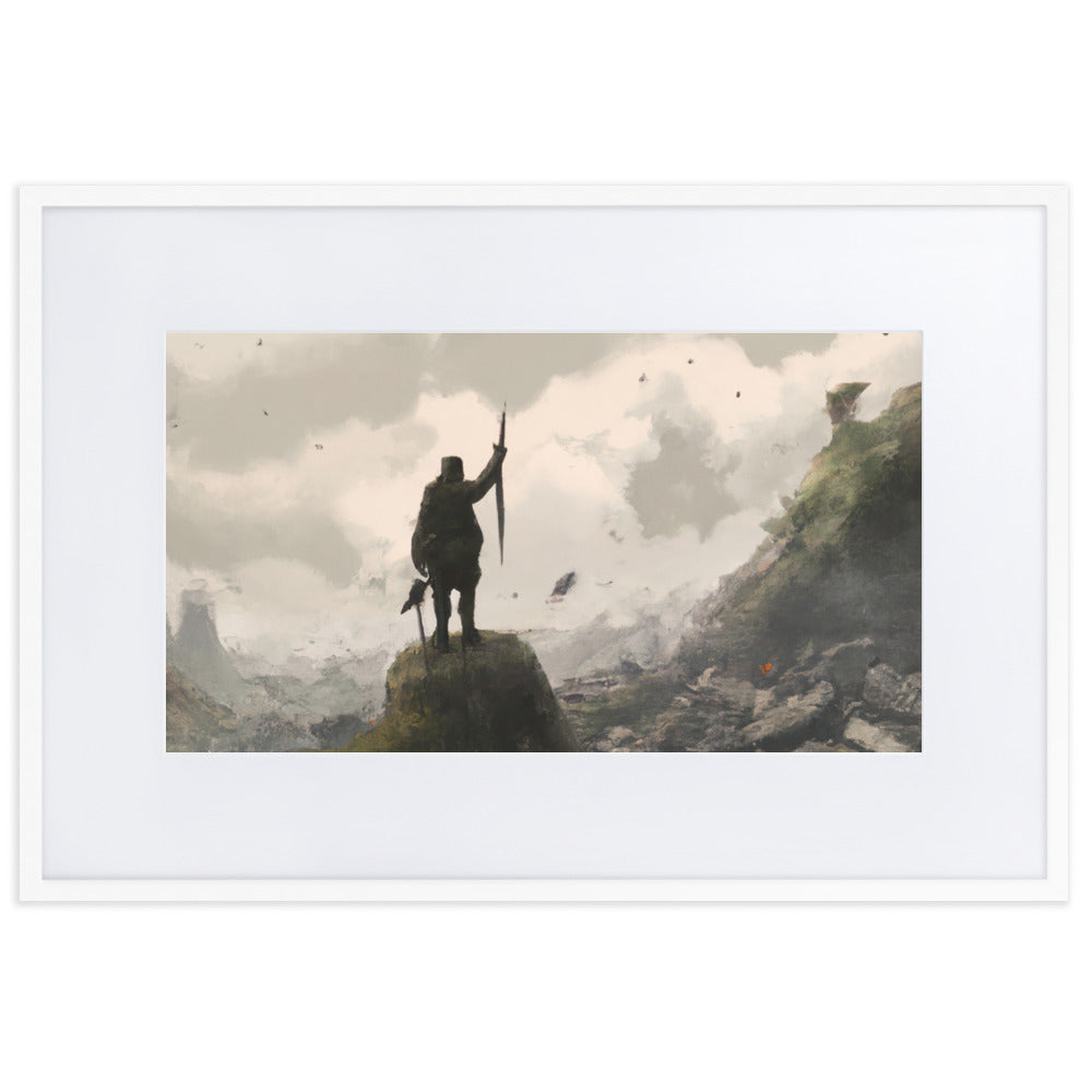 Old Soldier Eingerahmtes Poster