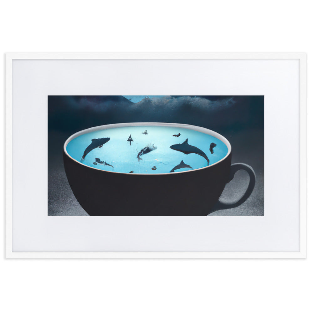 SharkSoup Eingerahmtes Poster