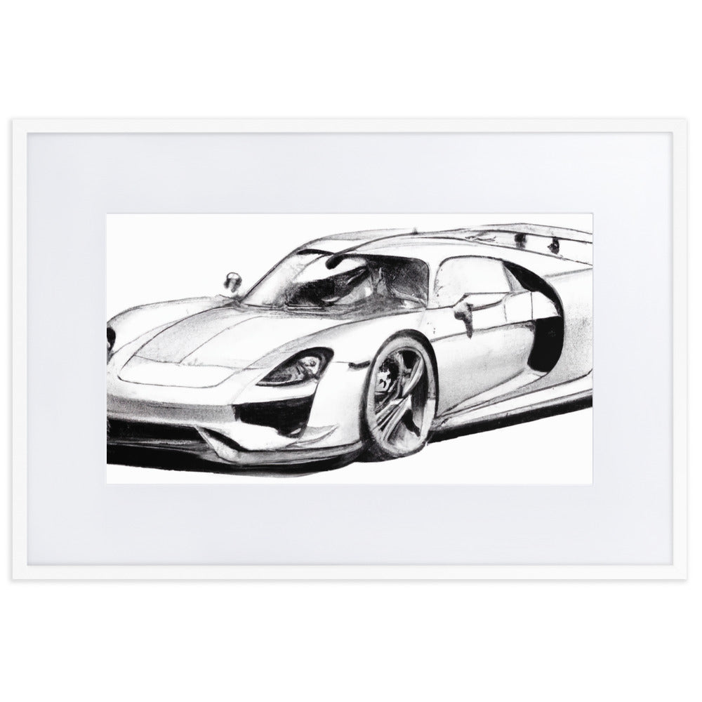 918 Sketch Eingerahmtes Poster