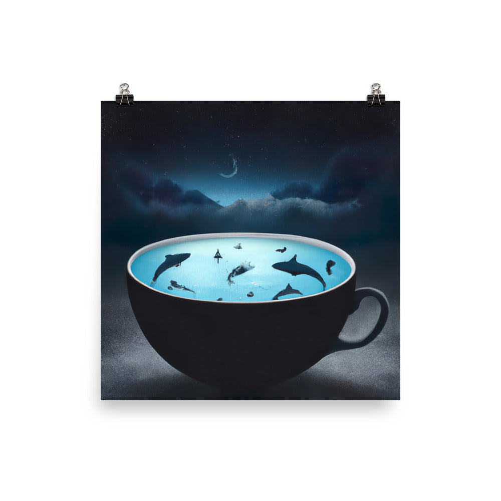 Sharksoup Rahmenloses Poster