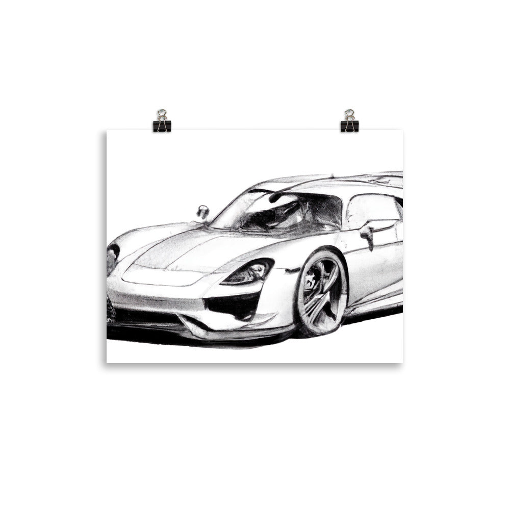 918 Sketch Rahmenloses Poster