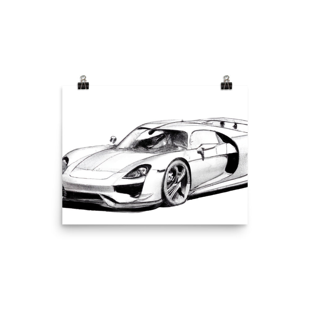 918 Sketch Rahmenloses Poster