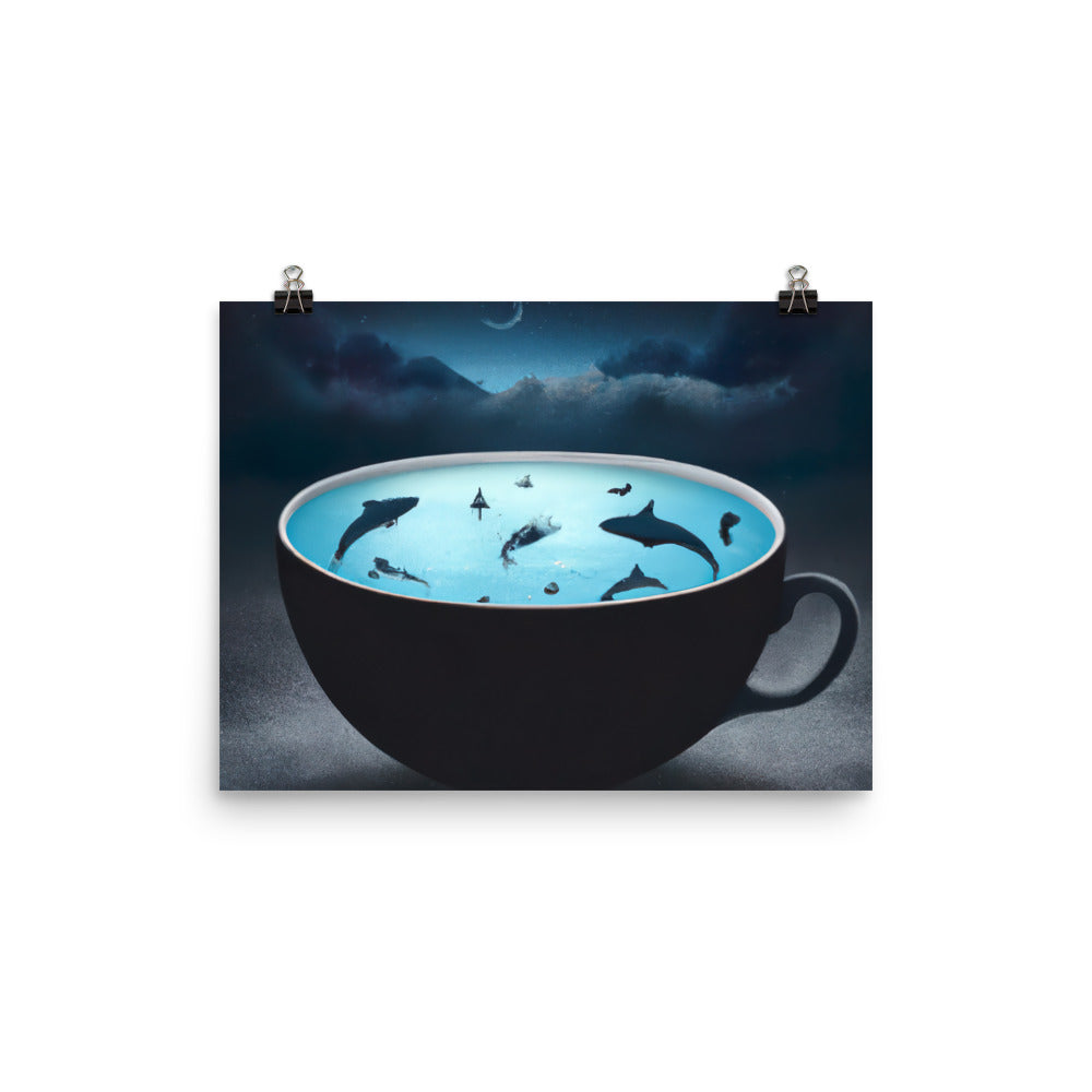Sharksoup Rahmenloses Poster