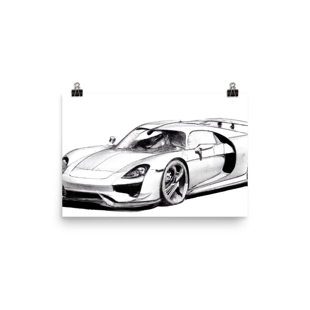 918 Sketch Rahmenloses Poster