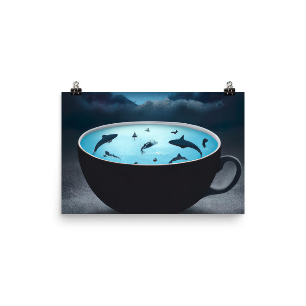 Sharksoup Rahmenloses Poster