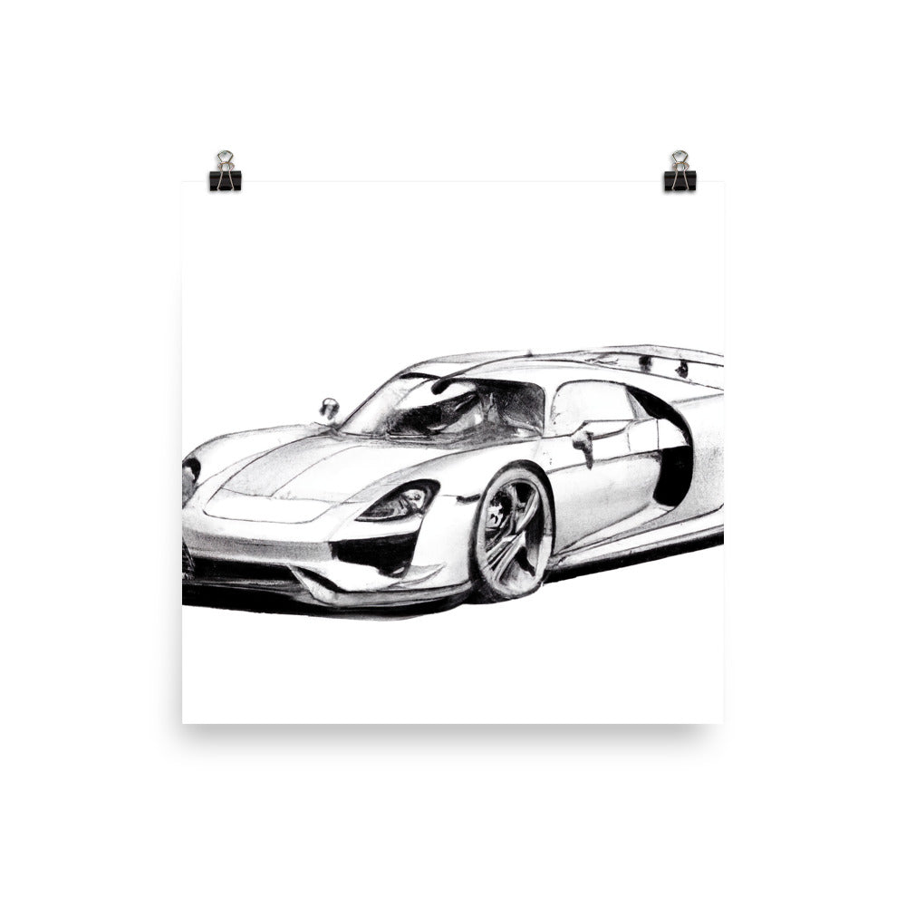 918 Sketch Rahmenloses Poster