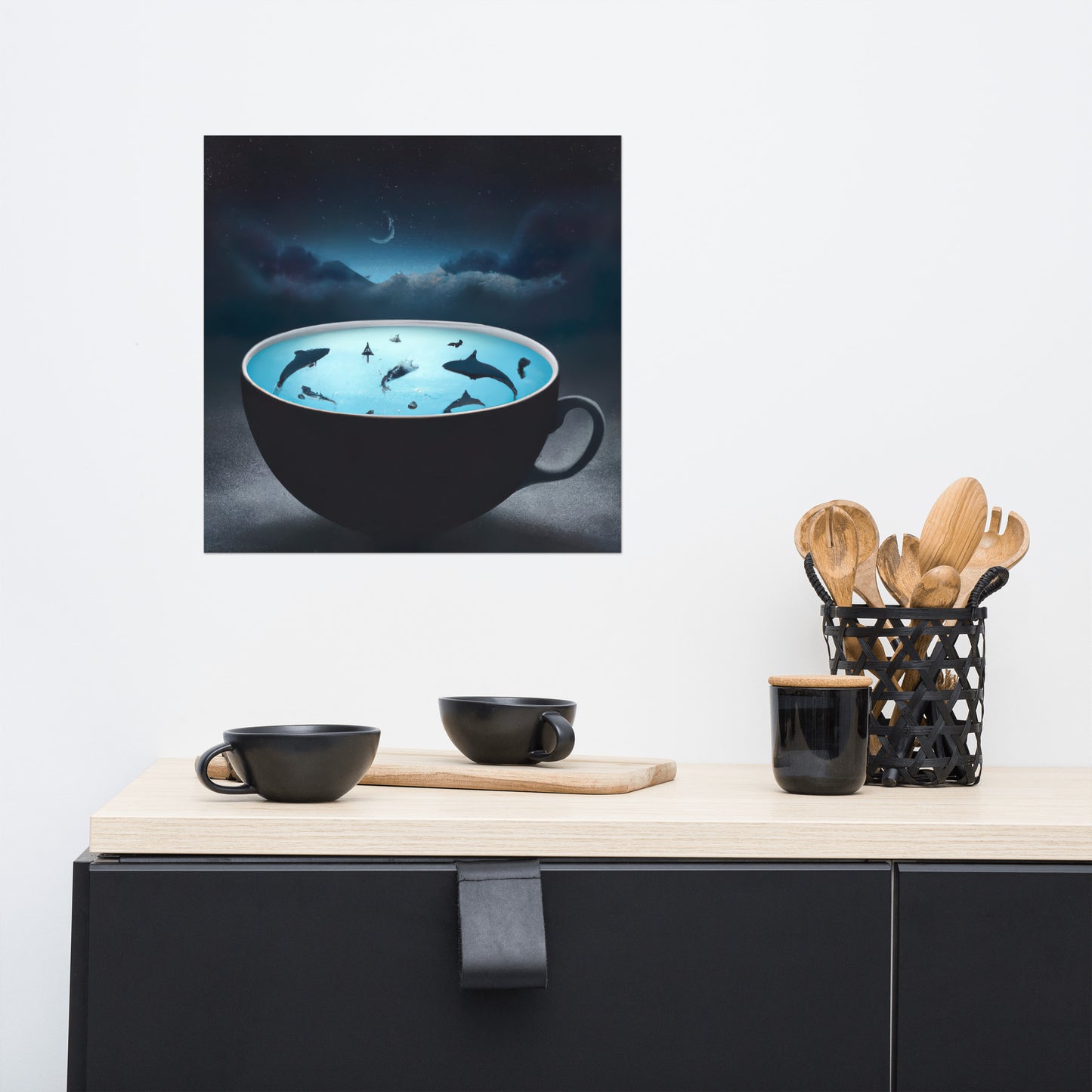 Sharksoup Rahmenloses Poster