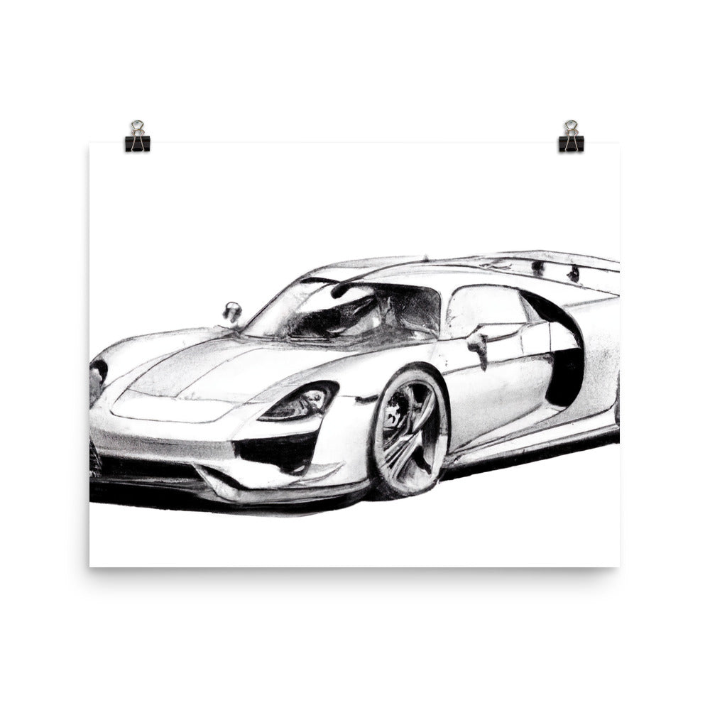 918 Sketch Rahmenloses Poster