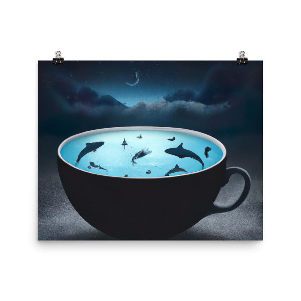 Sharksoup Rahmenloses Poster