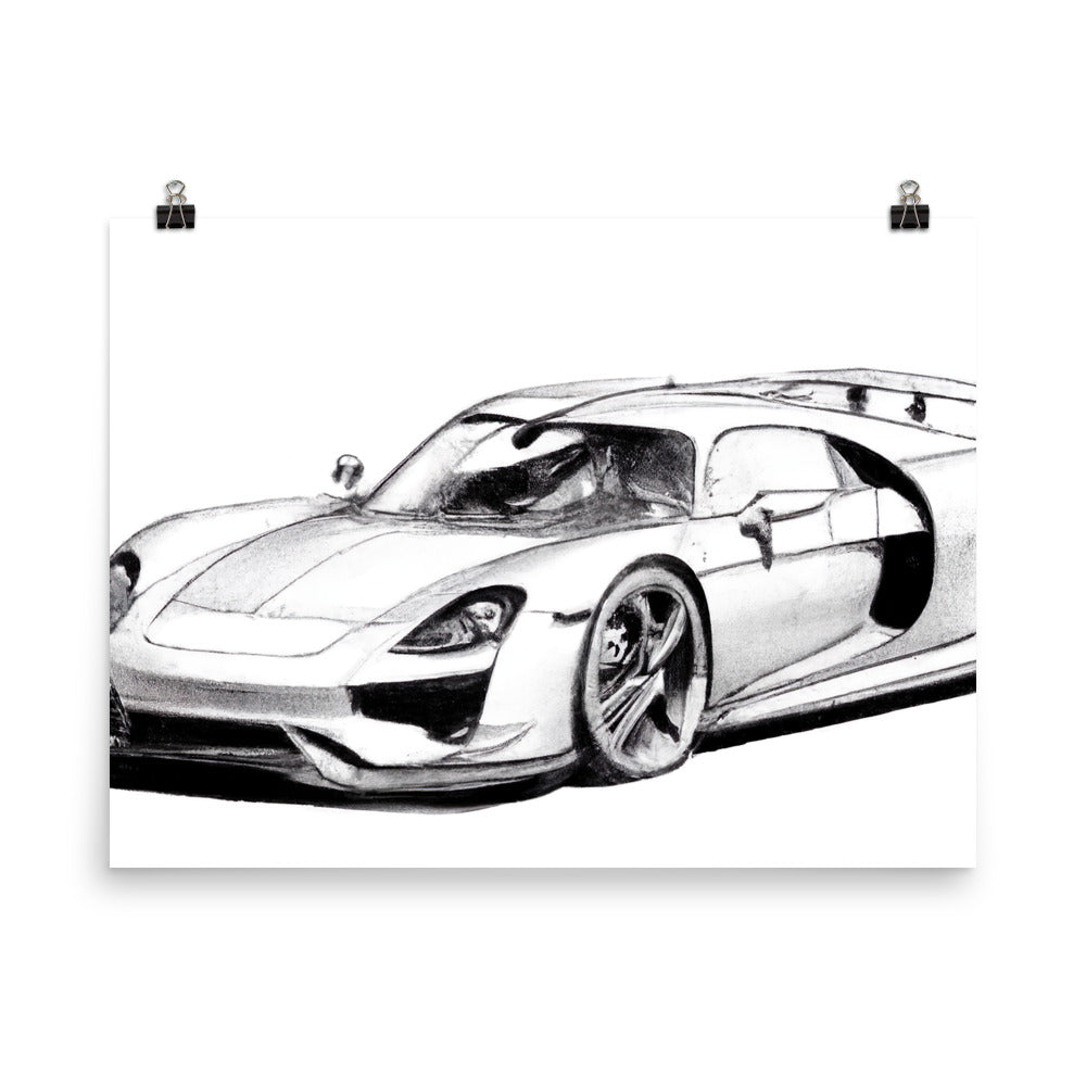 918 Sketch Rahmenloses Poster