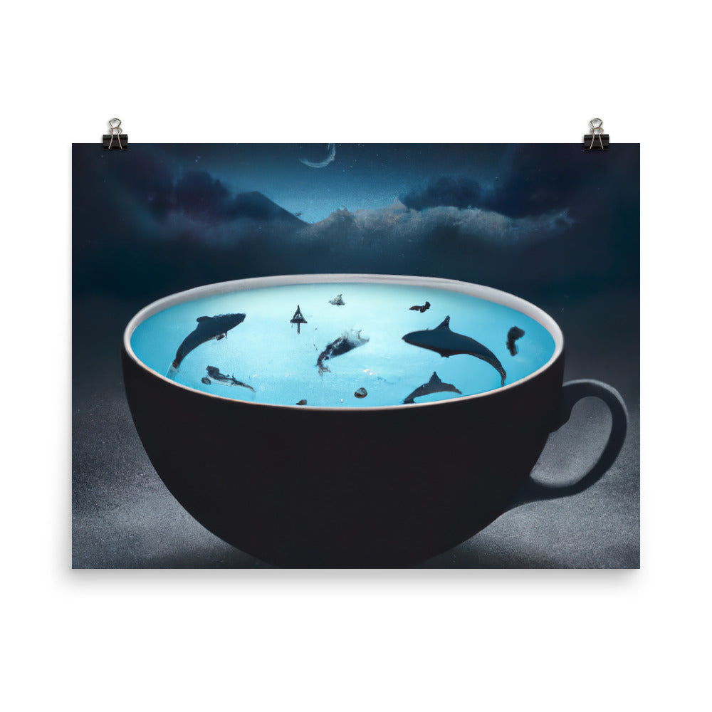 Sharksoup Rahmenloses Poster
