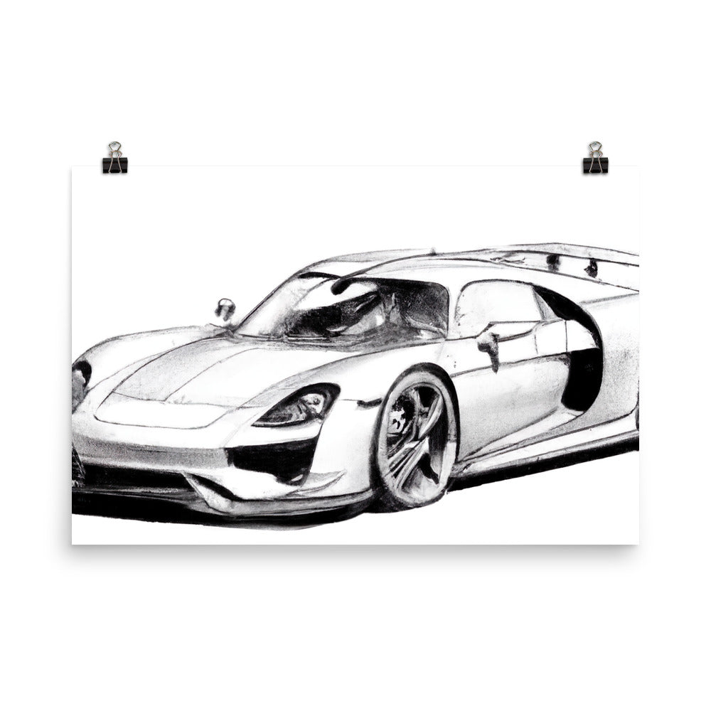 918 Sketch Rahmenloses Poster