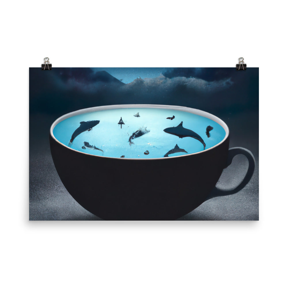 Sharksoup Rahmenloses Poster