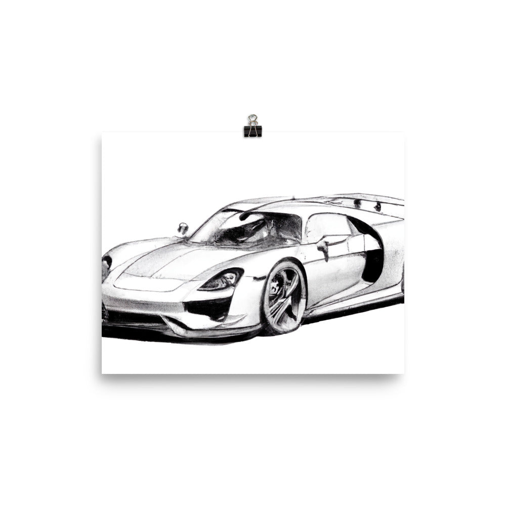 918 Sketch Rahmenloses Poster