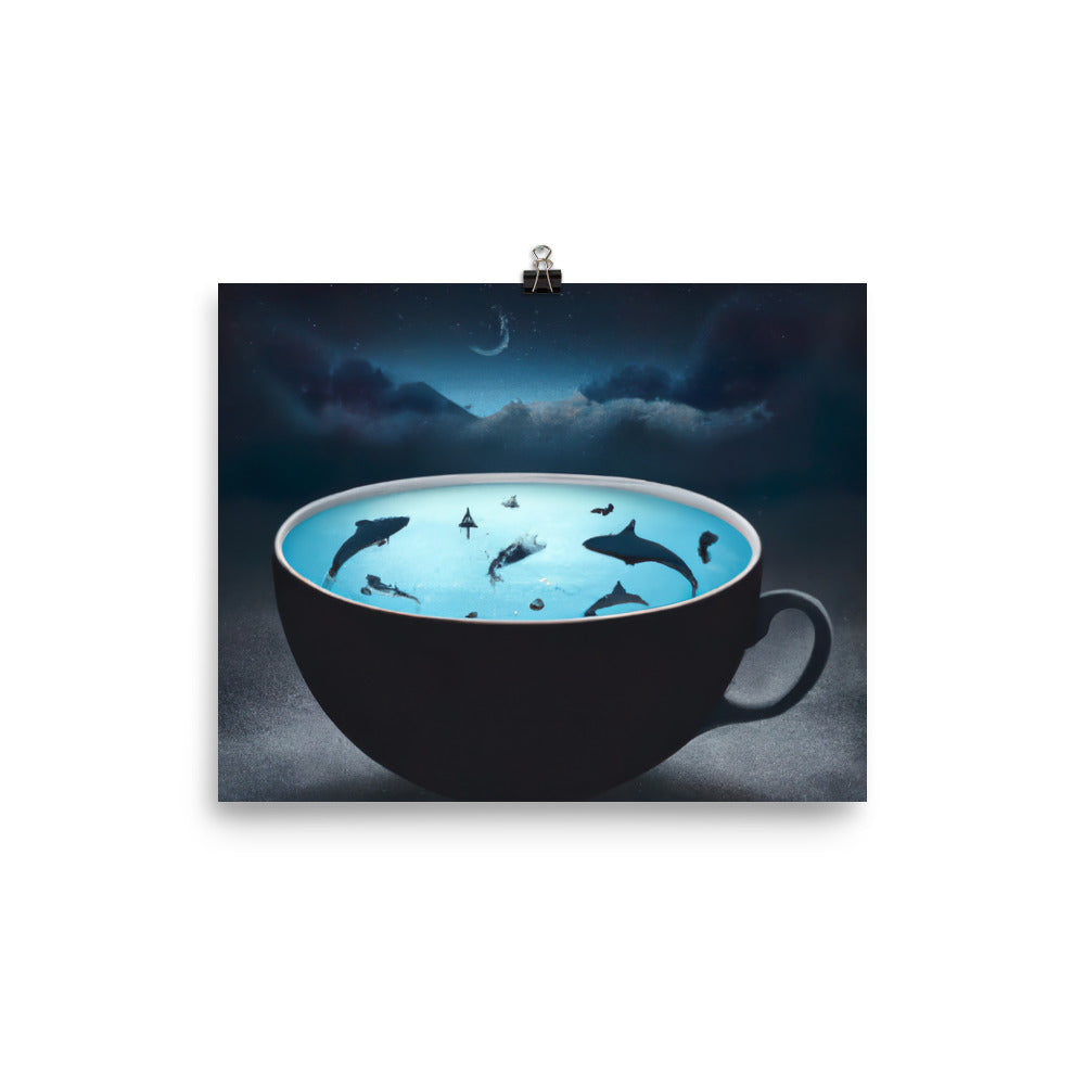 Sharksoup Rahmenloses Poster