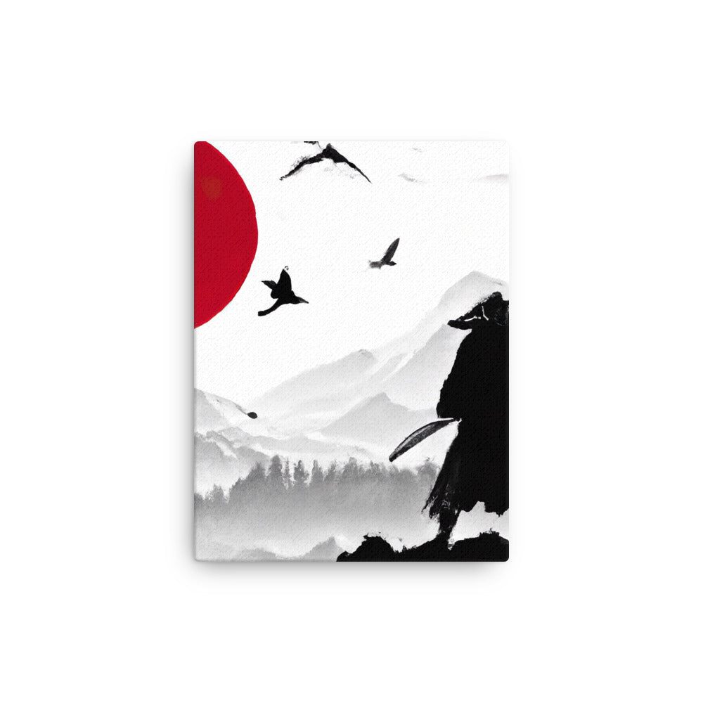 RED SUN Leinwand
