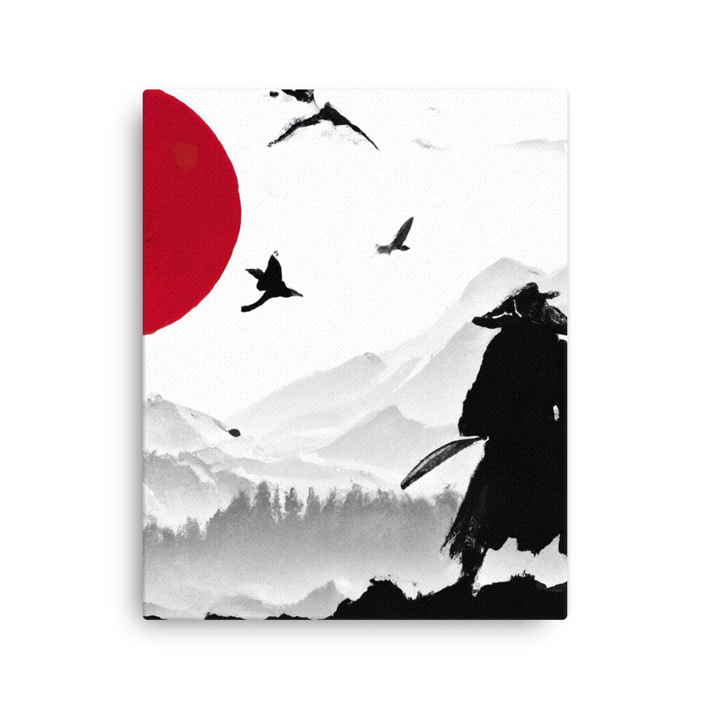 RED SUN Leinwand