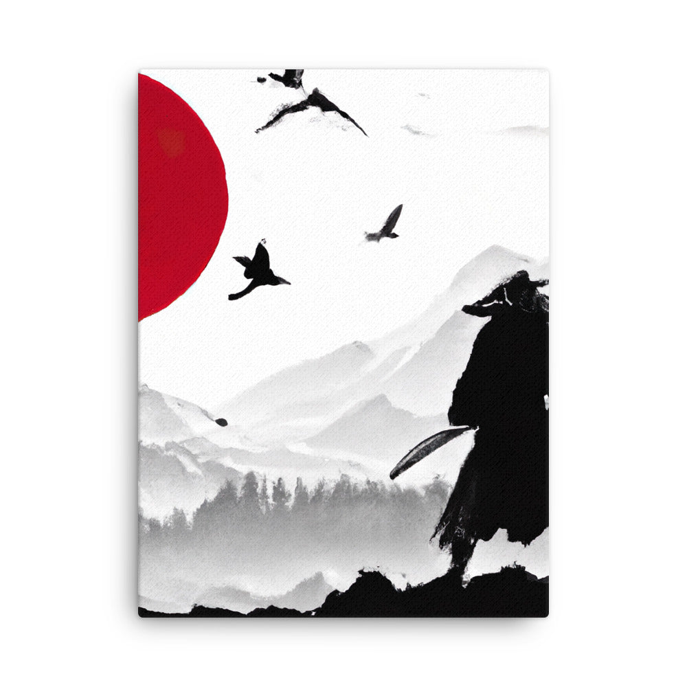 RED SUN Leinwand