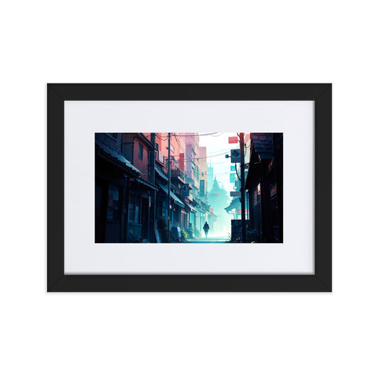 Alley Eingerahmtes Poster