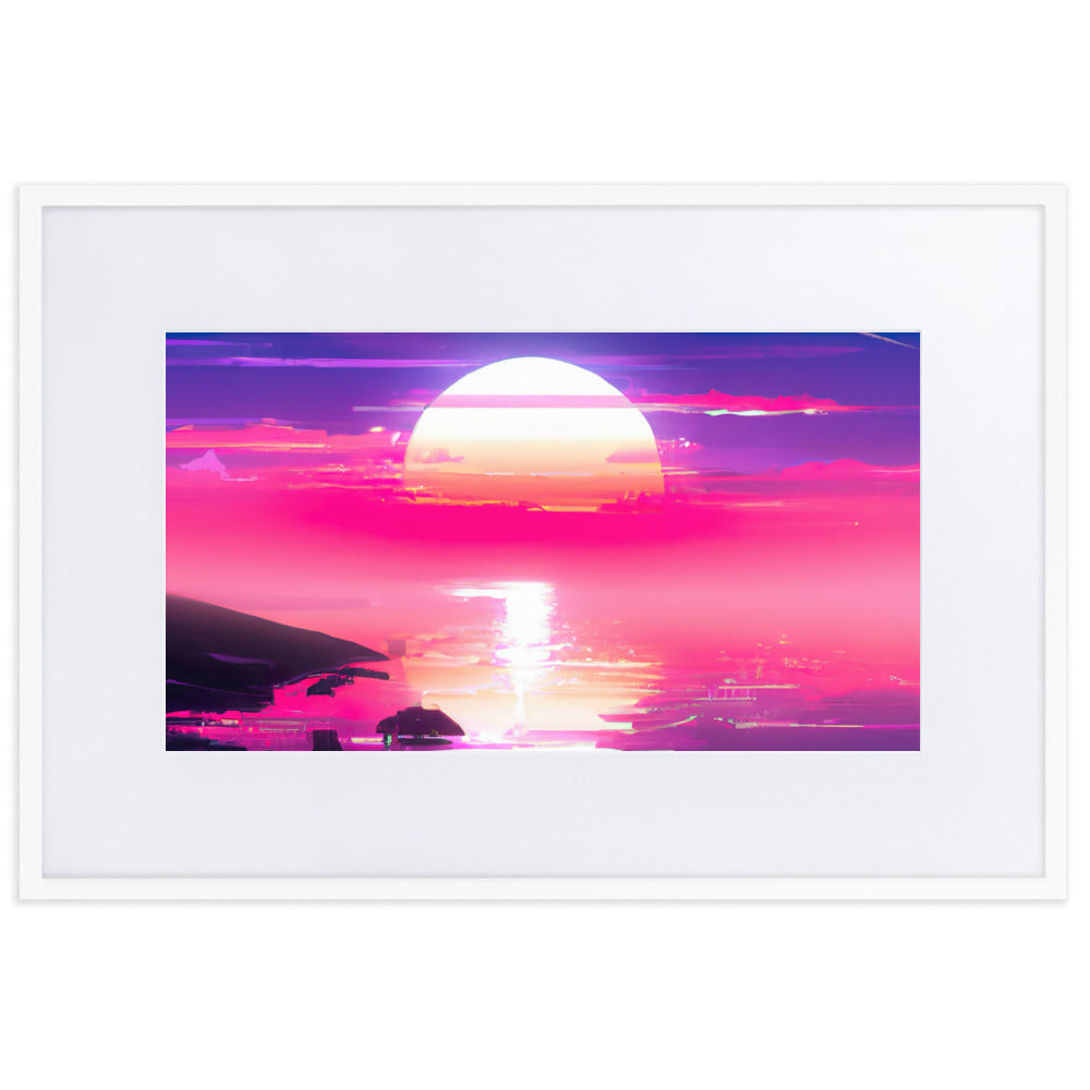 SUNBURN Eingerahmtes Poster