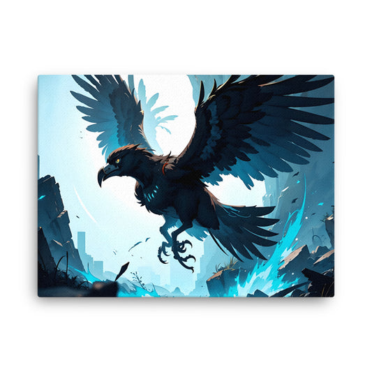 Silver Falcon Dünne Leinwand
