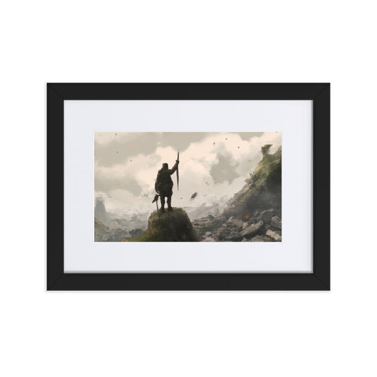 Old Soldier Eingerahmtes Poster