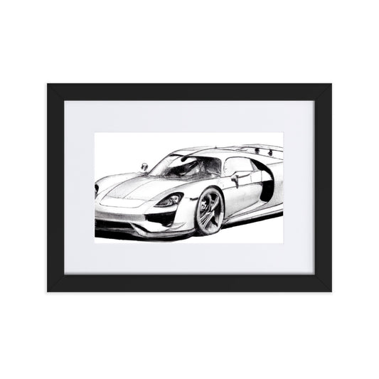 918 Sketch Eingerahmtes Poster