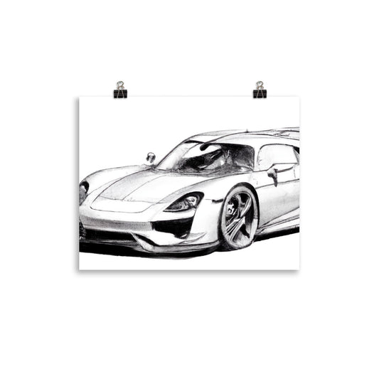 918 Sketch Rahmenloses Poster