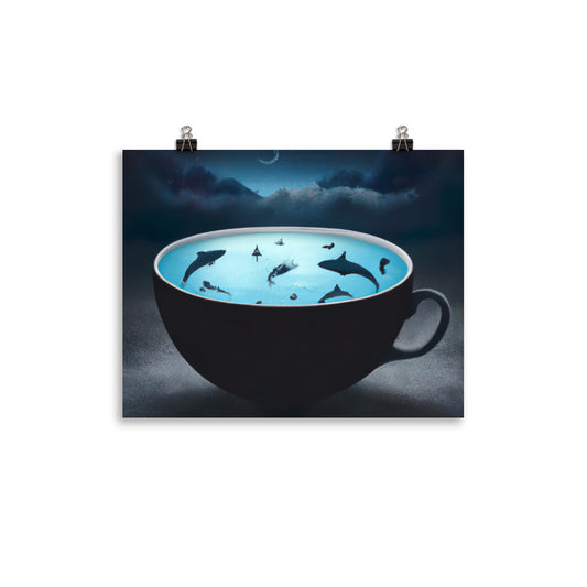 Sharksoup Rahmenloses Poster